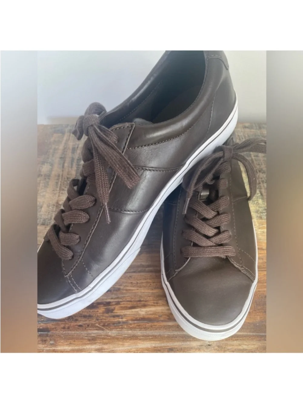 Polo Ralph Lauren Brown Leather Sayer Sneaker